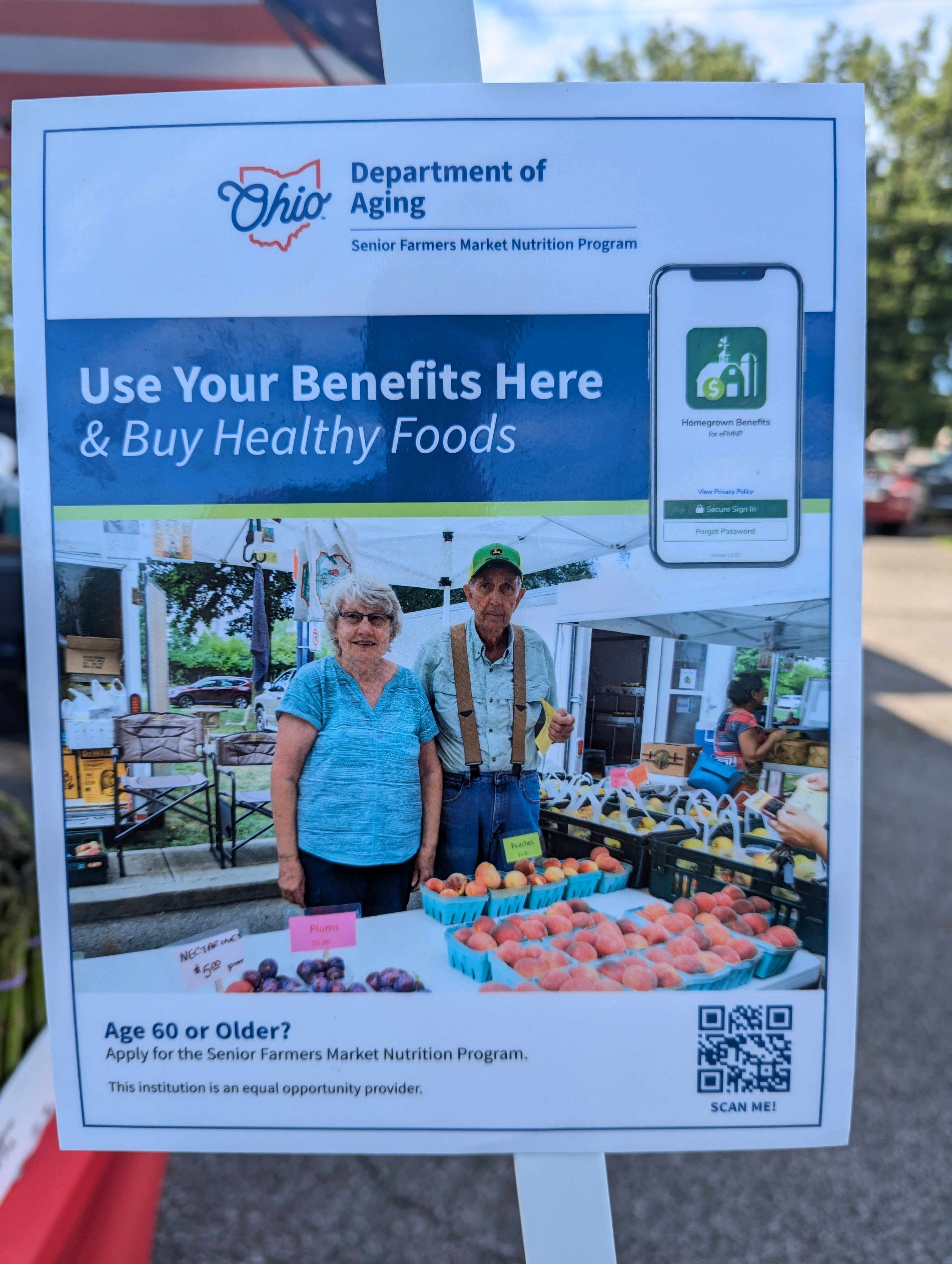 Senior FMNP promotional poster